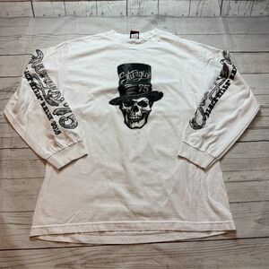 Sturgis 2015 75th Black Hills‎ Rally Long Sleeve Shirt White Men's Size Large